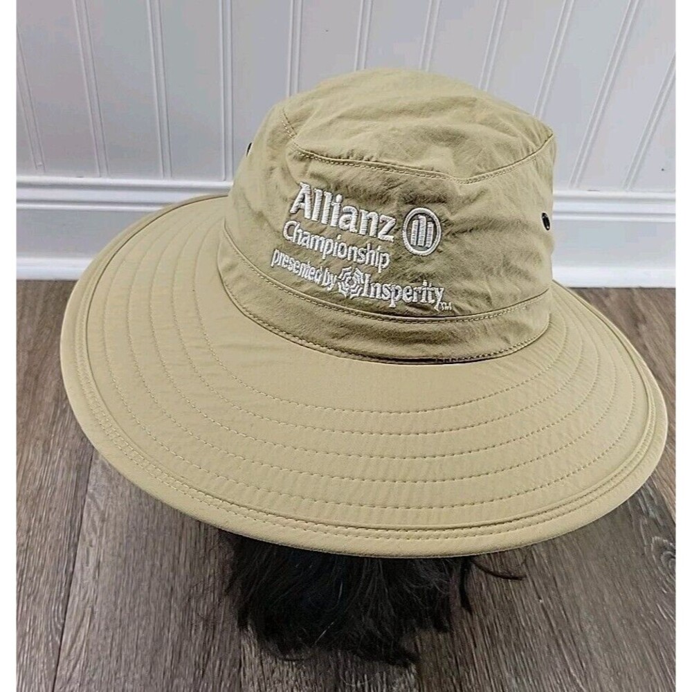 Allianz Championship Watership Imperial Widebrim Golf Hat Sun Beige Nylon S/M